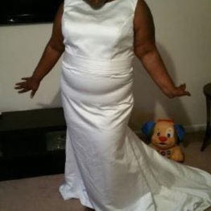 New white formal gown